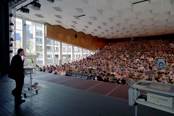 Ein Foto aus einem Hörsaal. (Foto: Presseamt Münster / Joachim Busch)