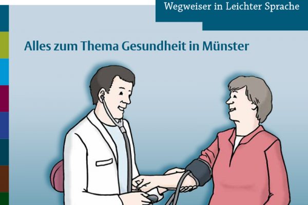 Titelbild des neuen Gesundheits-Wegweisers für Münster in Leichter Sprache