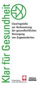 Download: Flyer Clearing-Stelle "Klar für Gesundheit"