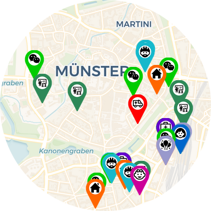 Starthilfe für Münster: Flüchtlingshilfe, Angebote für Migranten
